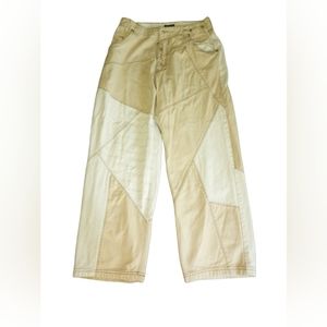 Men's -38- y2k patchwork super baggy pants. P. Miller